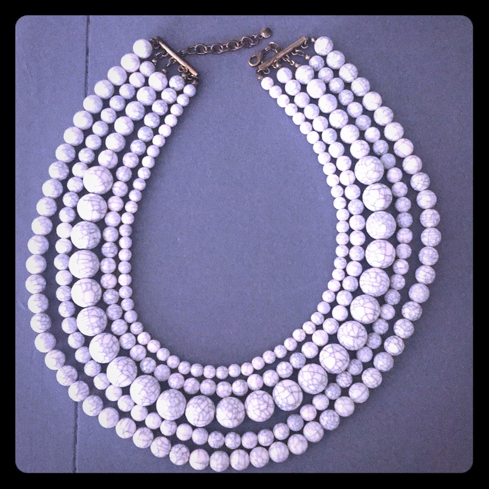 BAUBLEBAR: Globe Multistrand Beaded Necklace